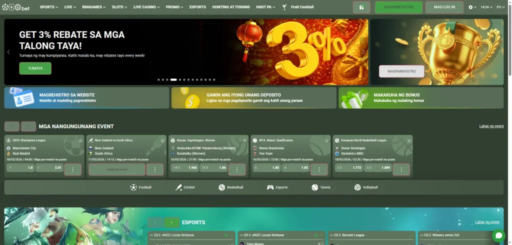 B86.bet Review: Pinakamahusay na Sports Betting at Casino Platform para sa mga Pilipino